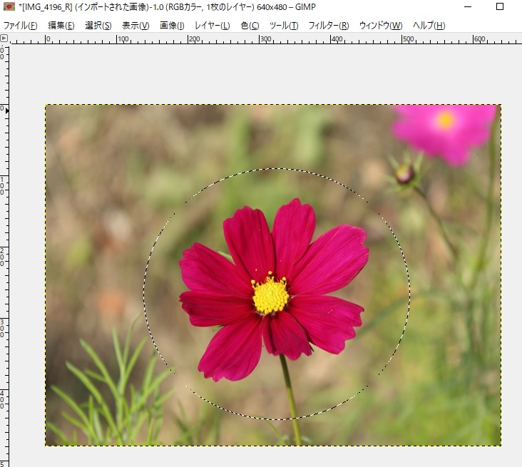 Gimp 円形に切り抜く 周りをぼかす 方法 多趣味のんびり日記帳