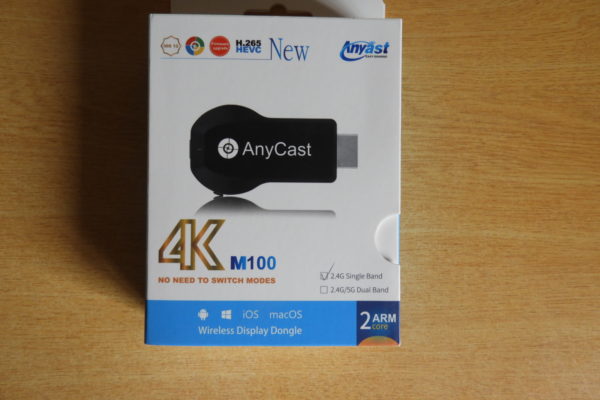 AnyCast4K(M100)アンドロイド・Windows10設定・接続方法!無線でテレビに映す方法！