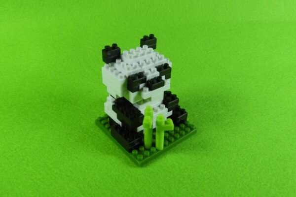 ダイソープチブロック★パンダ（野生動物ジャングル１）の作り方　※説明書あり　