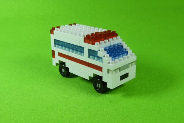 ダイソープチブロック★救急車（はたらくくるま４）の作り方　※説明書あり　
