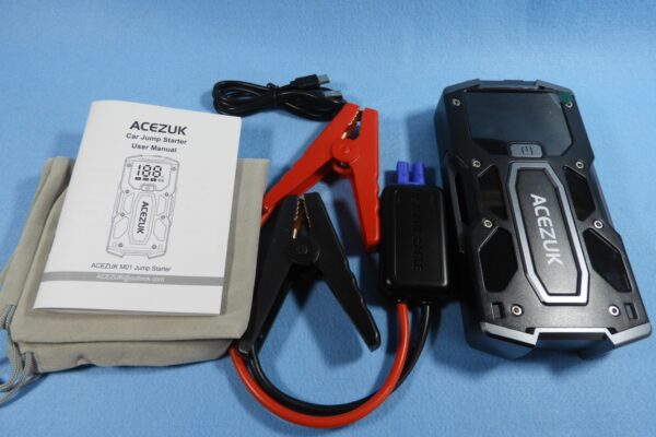 ジャンプスターター12V(LED,USB付き)の使い方＆つなぎ方|ACEZUK中国製